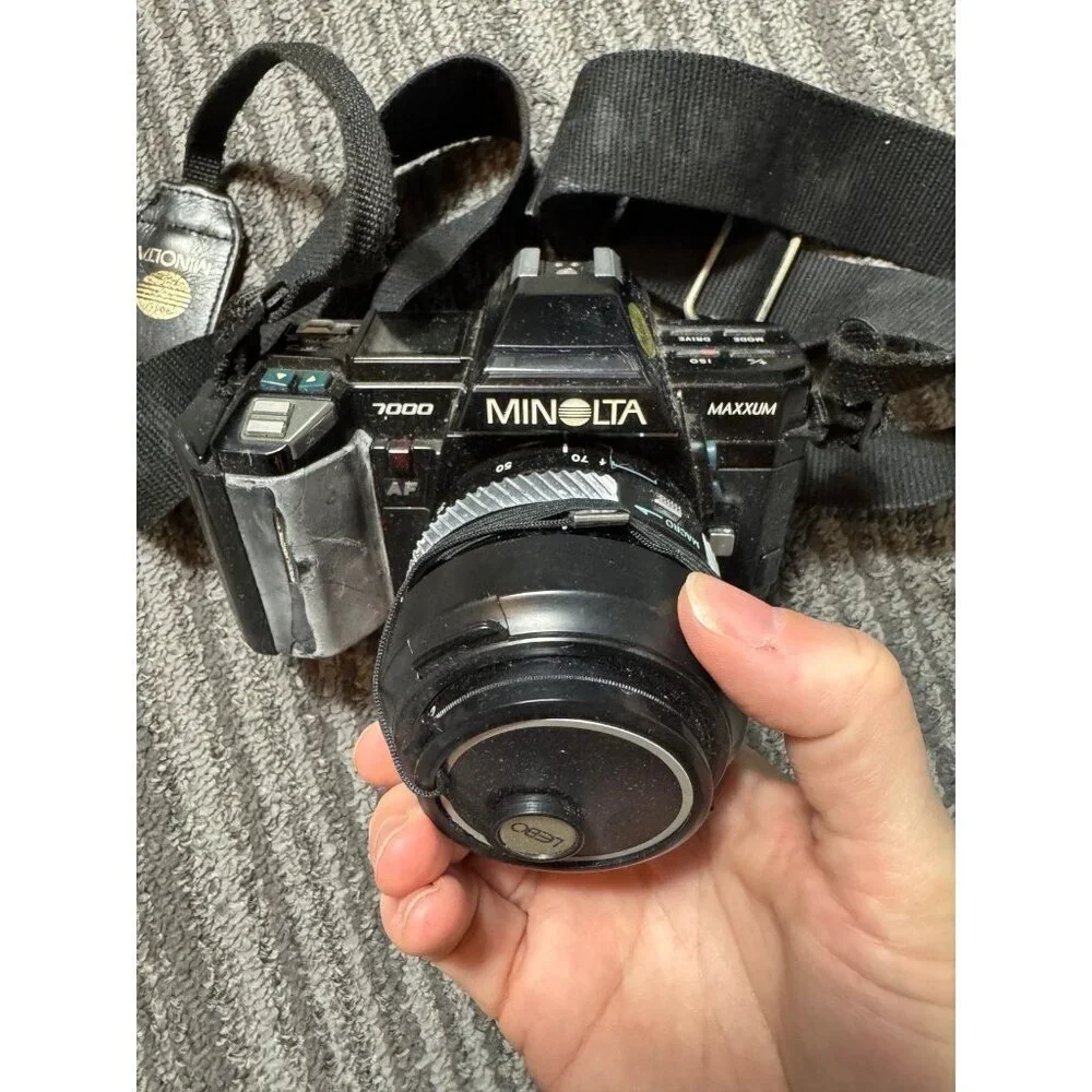 Vintage Minolta Maxxum 7000, a 35mm film SLR camera